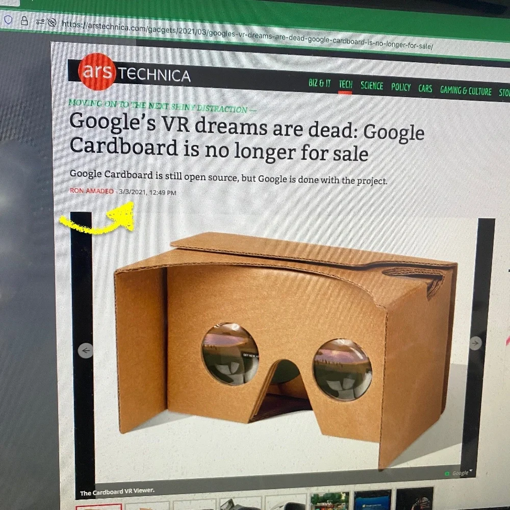 Google Cardboard VR Viewer & Sleeve I Version 2.0 I 2015